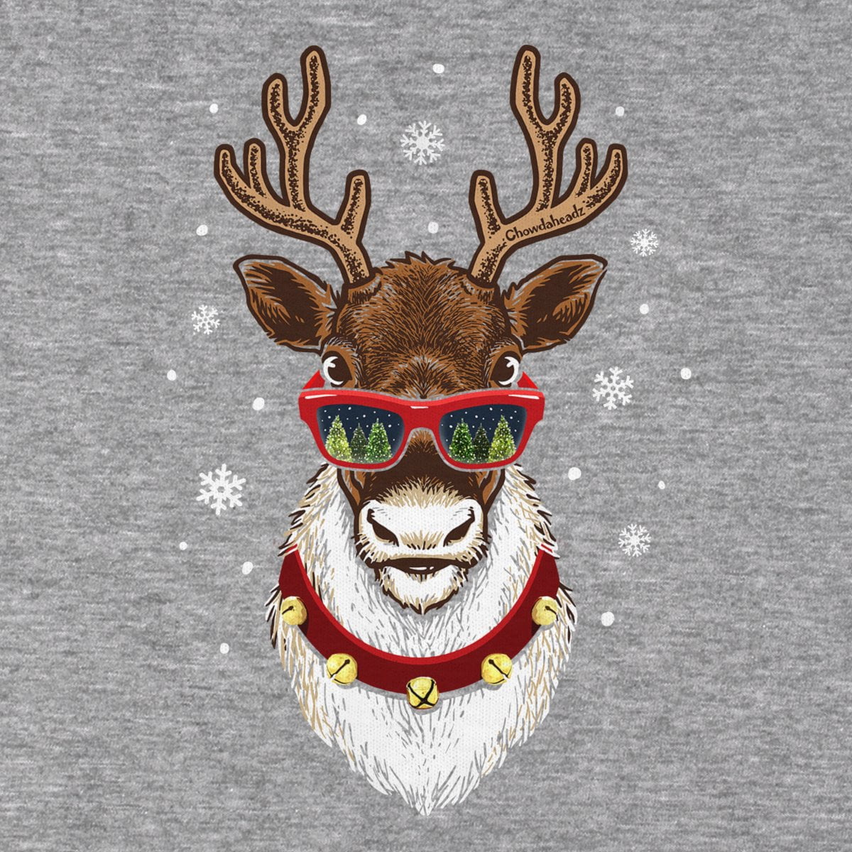 Cool Christmas Reindeer T-Shirt product image 2