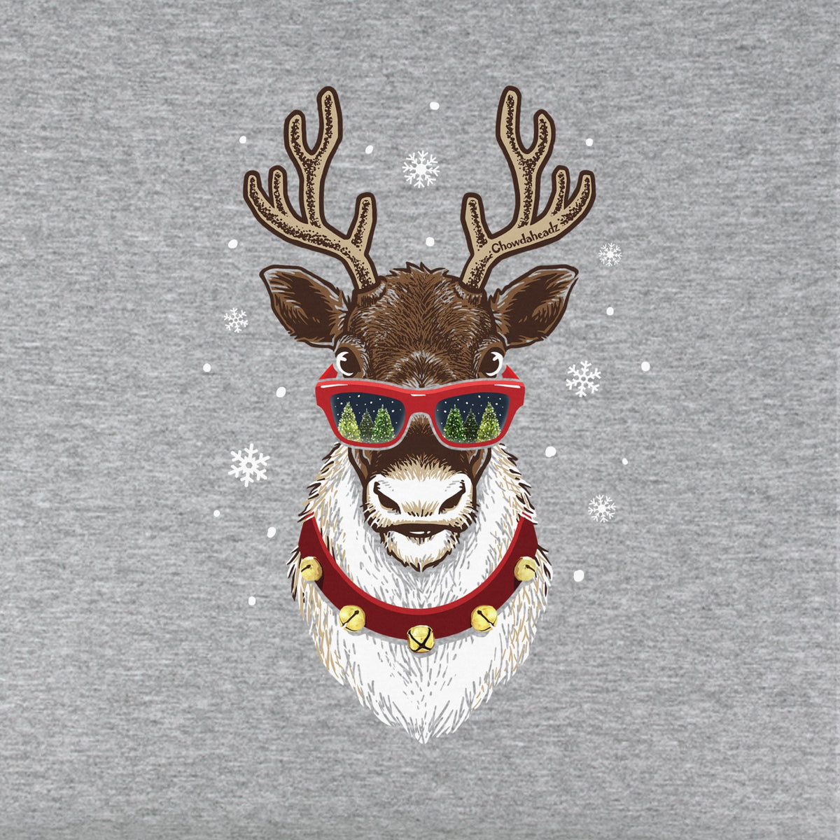 Cool Christmas Reindeer Youth Hoodie product image 2