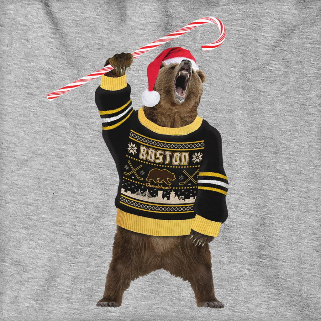 Boston Holiday Sweater Bear Hoodie product image 2