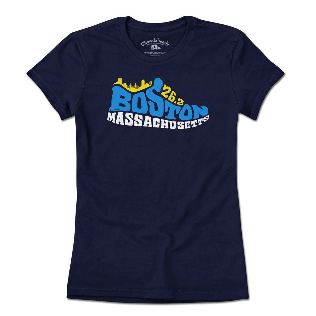 Boston Mass 26.2 Sneaker T-Shirt