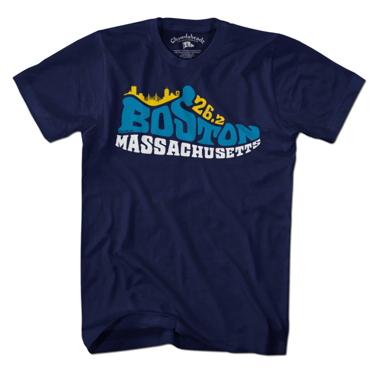 Boston Mass 26.2 Sneaker T-Shirt