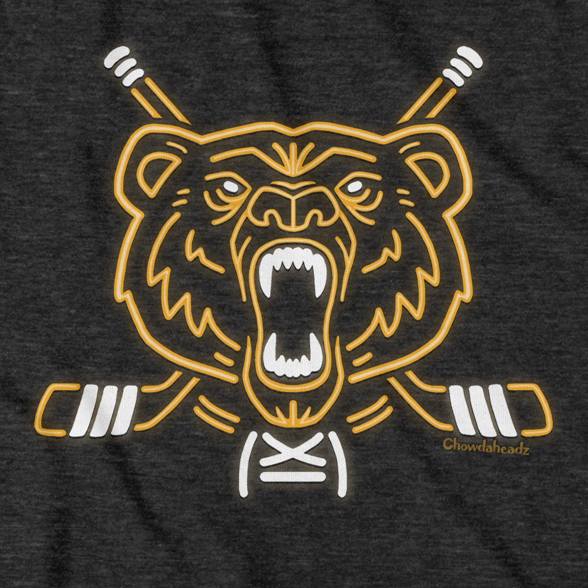 Neon Boston Hockey Bear T-Shirt product image 2