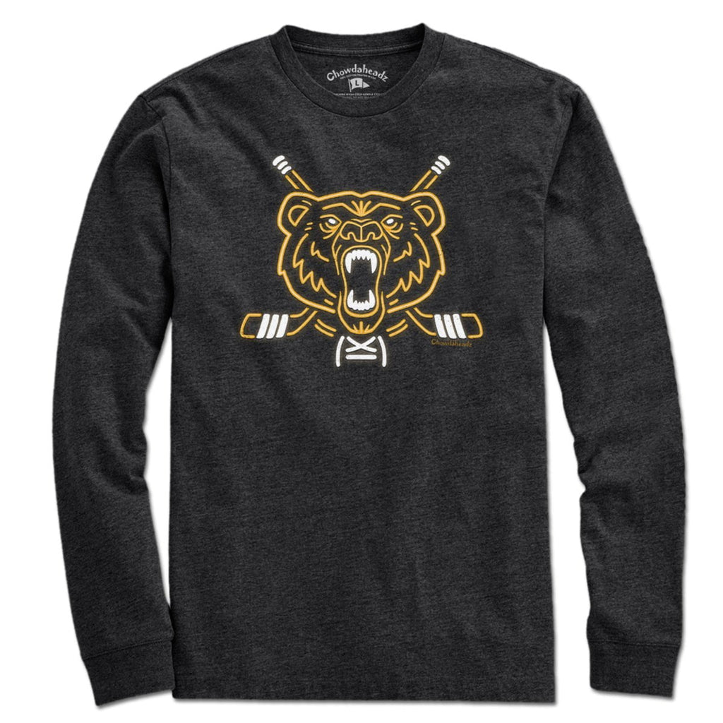 Neon Boston Hockey Bear T-Shirt product image 3