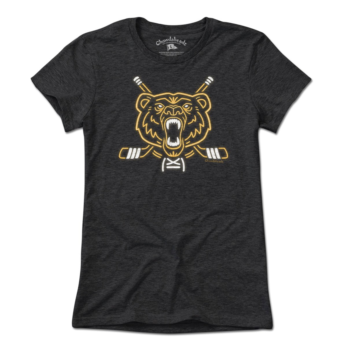 Neon Boston Hockey Bear T-Shirt product image 4