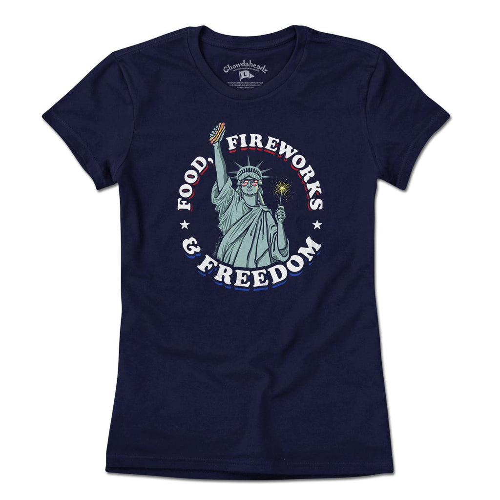 Food Fireworks & Freedom USA T-Shirt product image 4