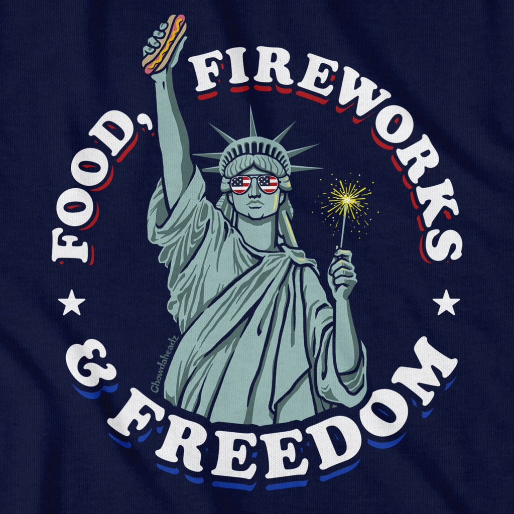 Food Fireworks & Freedom USA T-Shirt product image 2