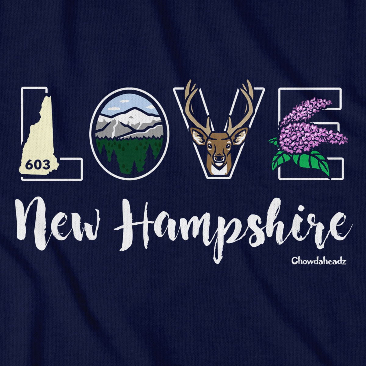 Lifestyle Love New Hampshire T-Shirt product image 2