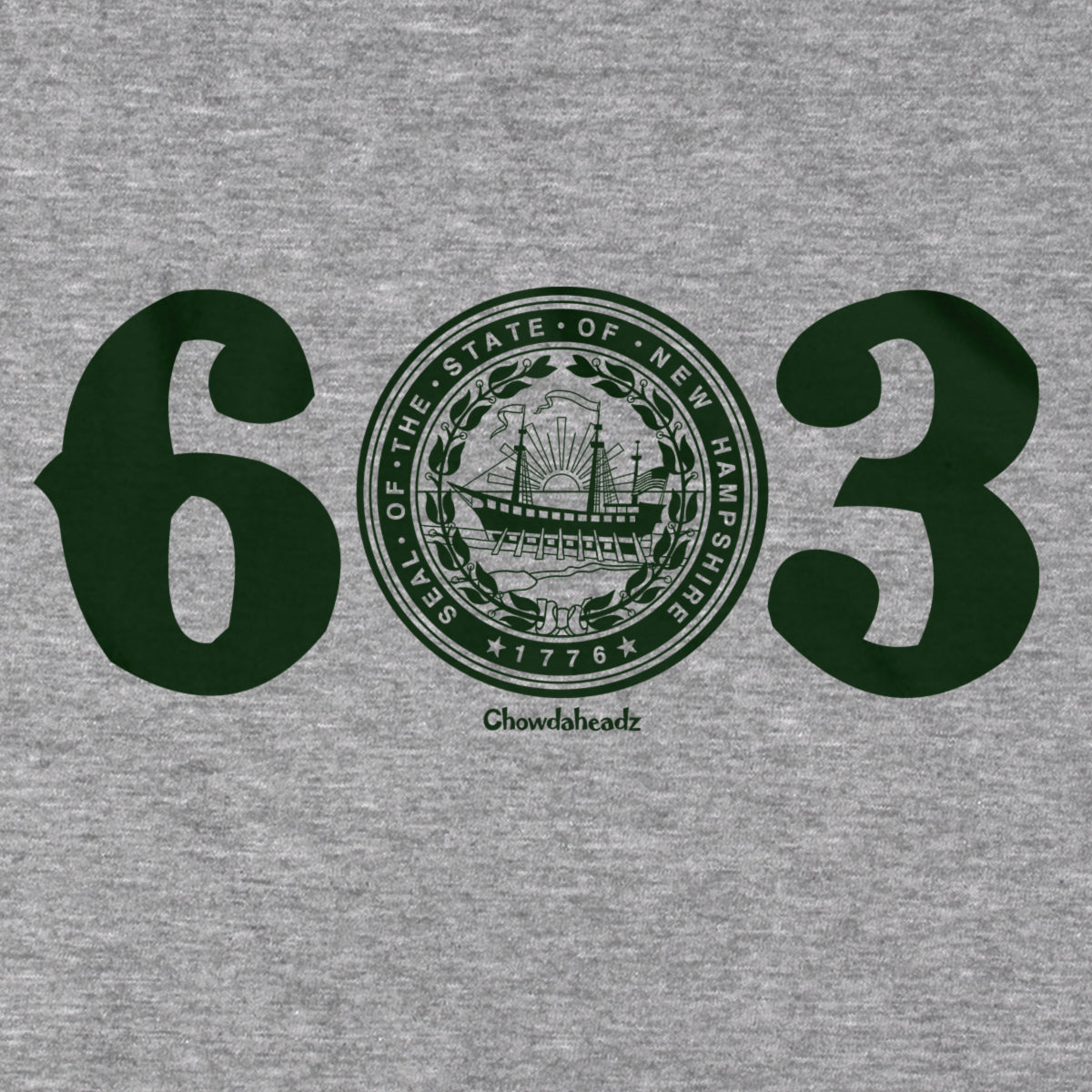 603 New Hampshire Seal Hoodie product image 2