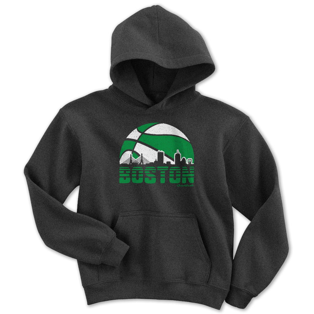 Boston Basketball Skyline Youth Hoodie product image 1