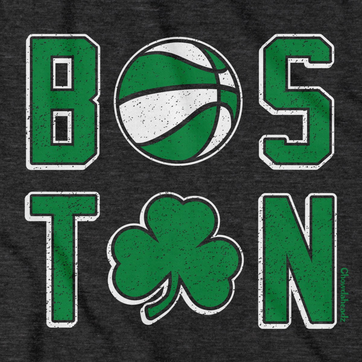 Boston Basketball Stacked T-Shirt product image 2