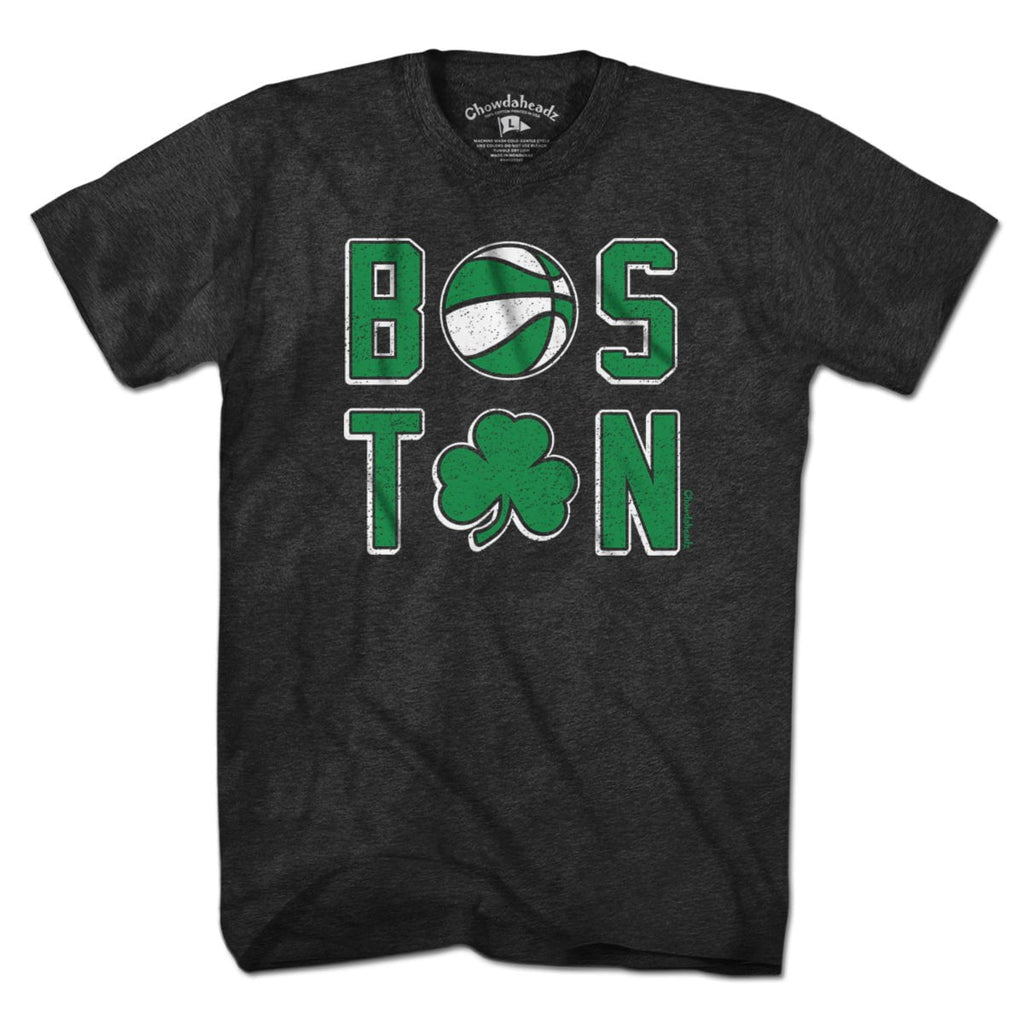 Boston Basketball Stacked T-Shirt product image 1