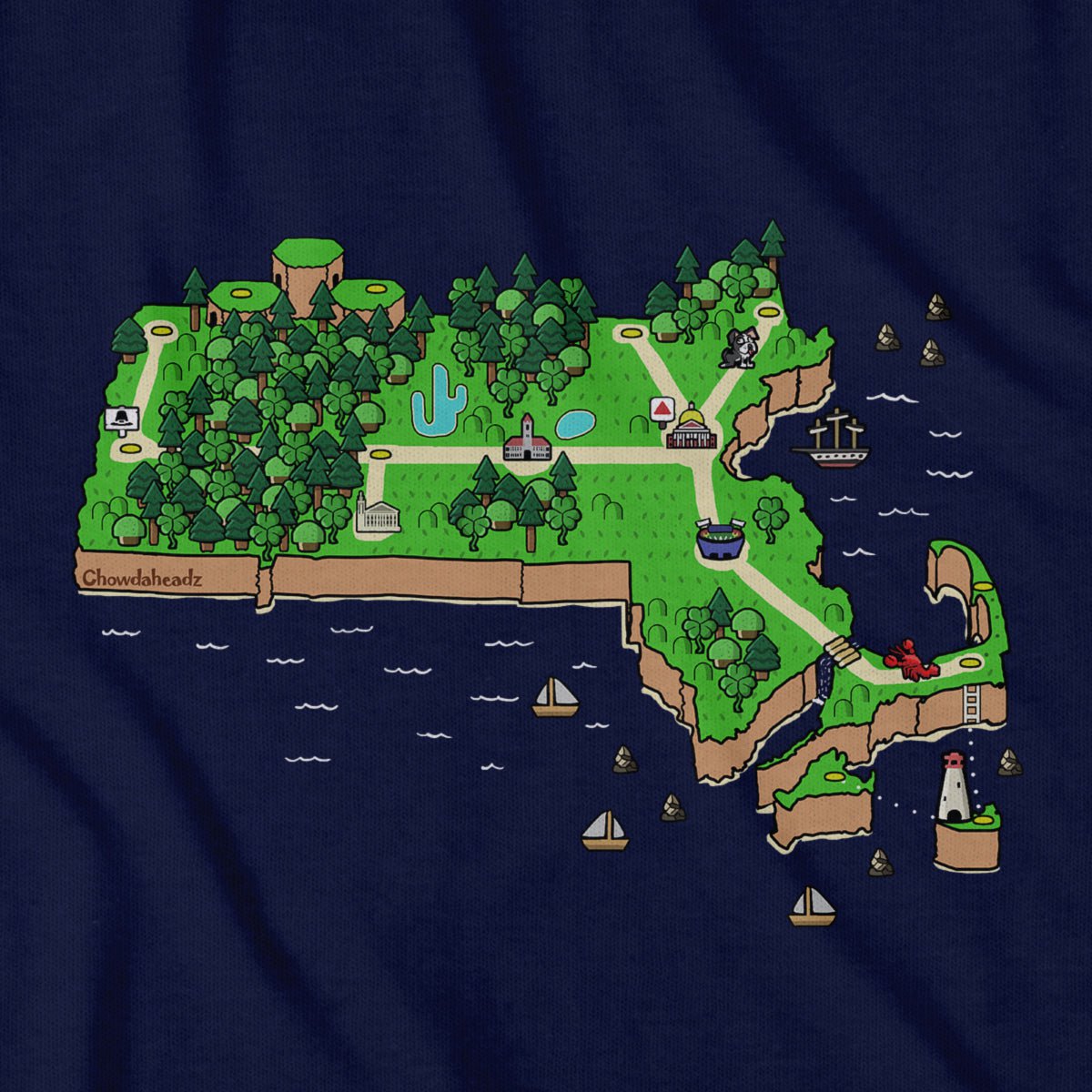 Massachusetts World T-shirt product image 2