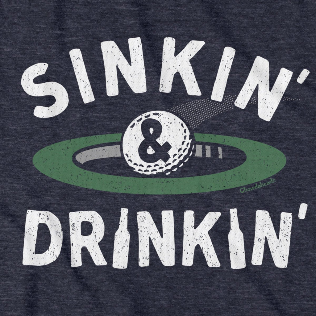 Sinkin' & Drinkin' Golf T-Shirt product image 4