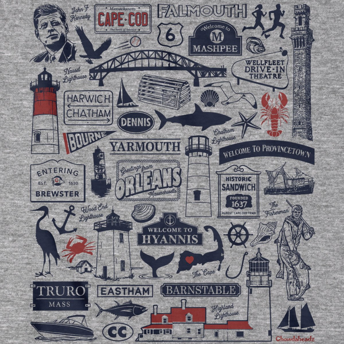 Cape Cod Tourist Attraction T-Shirt product image 2