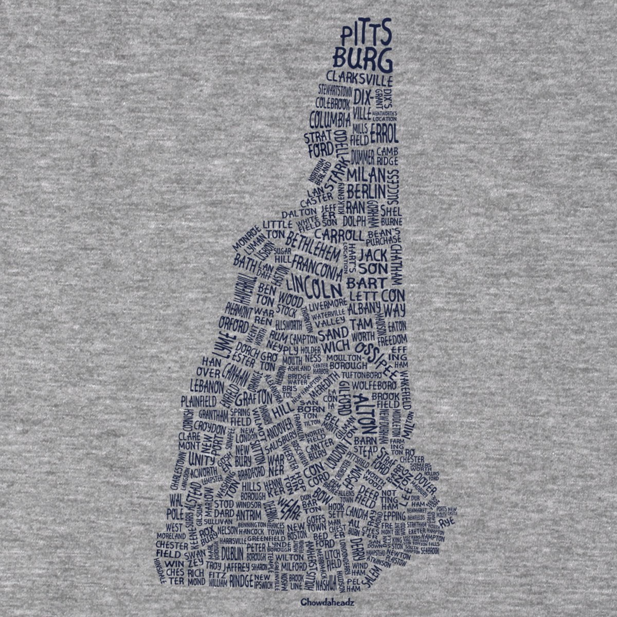 New Hampshire Cities & Towns T-Shirt product image 6