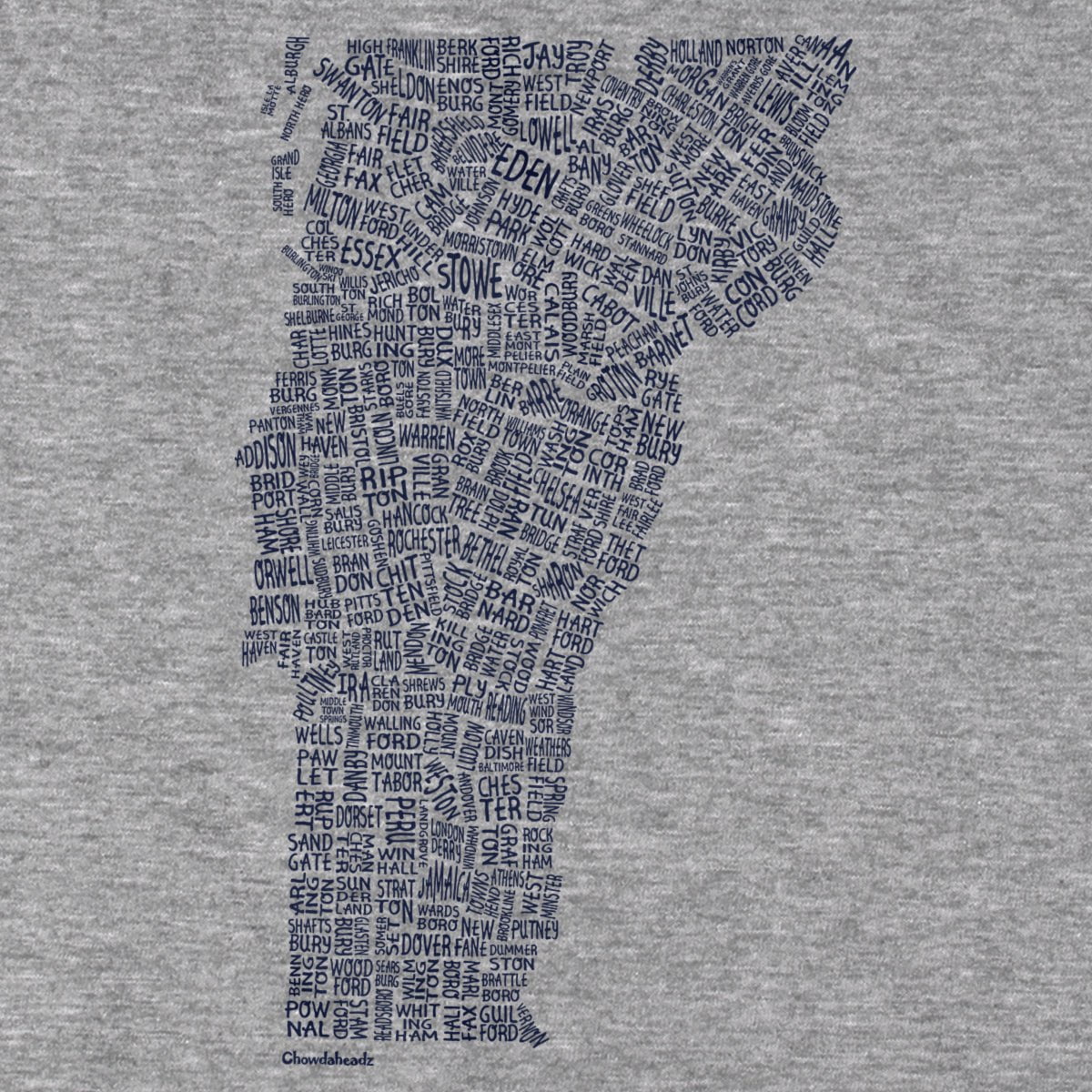 Vermont Cities & Towns T-Shirt product image 6