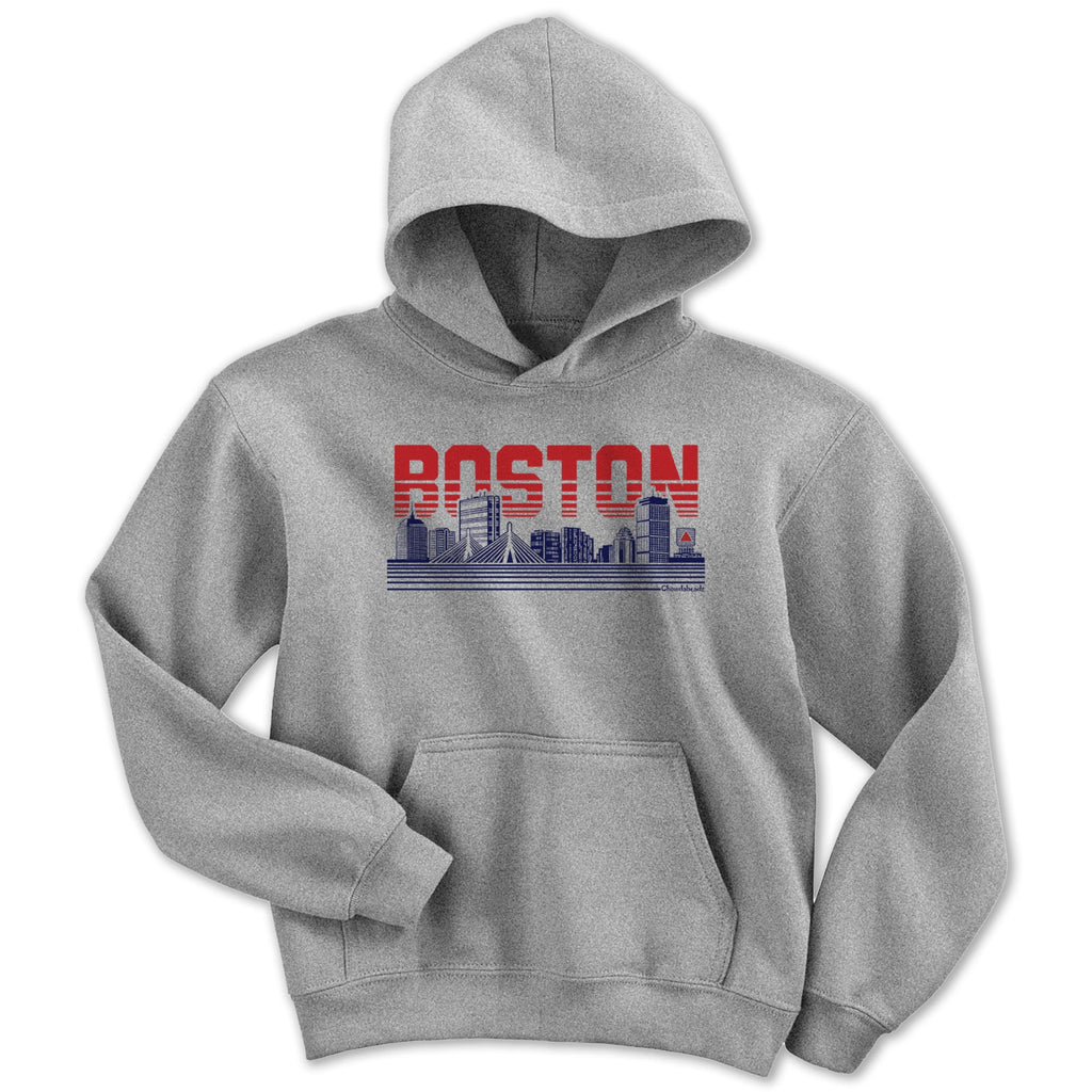 Boston Lined Cityscape Youth Hoodie product image 1