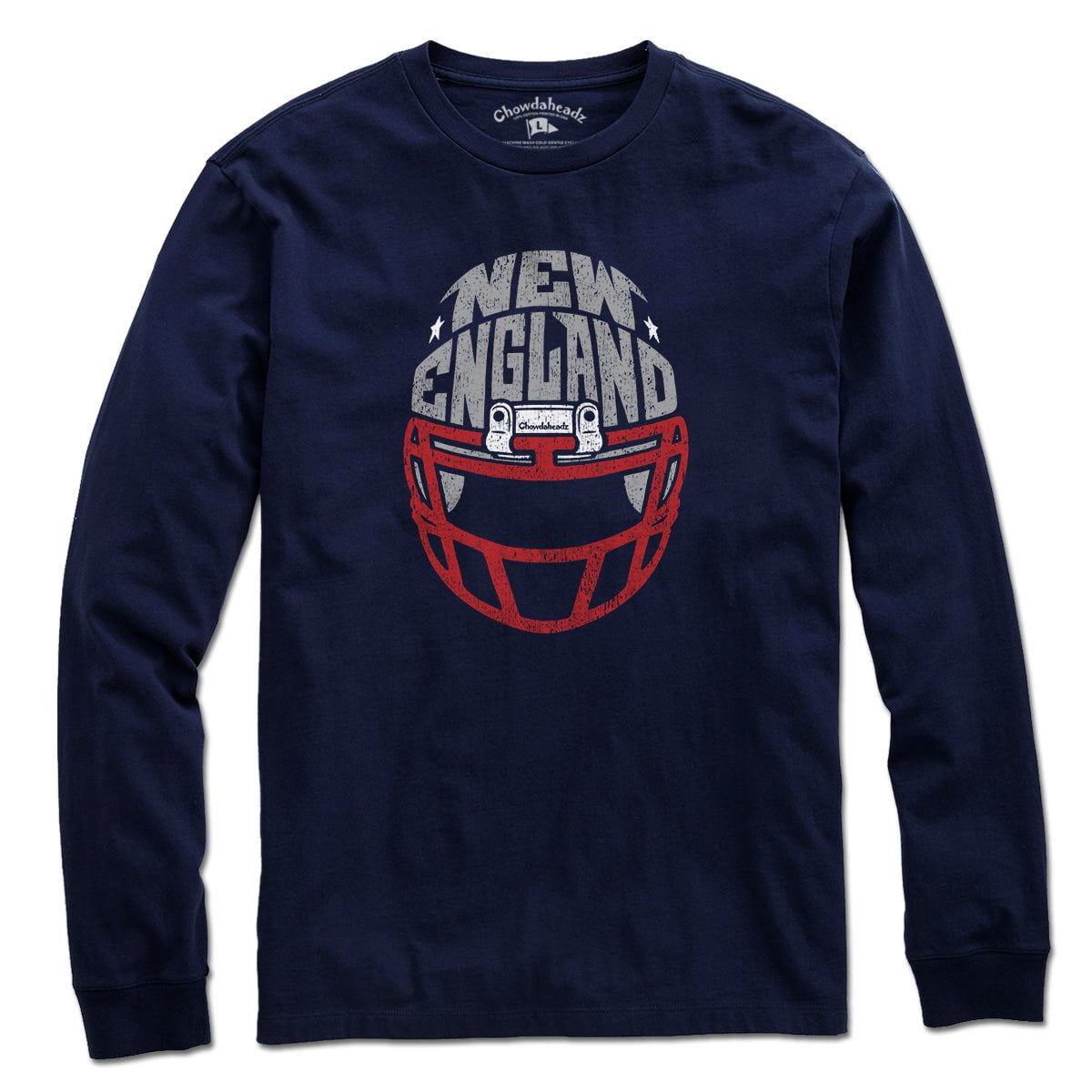 New England Football Helmet T-Shirt product image 3