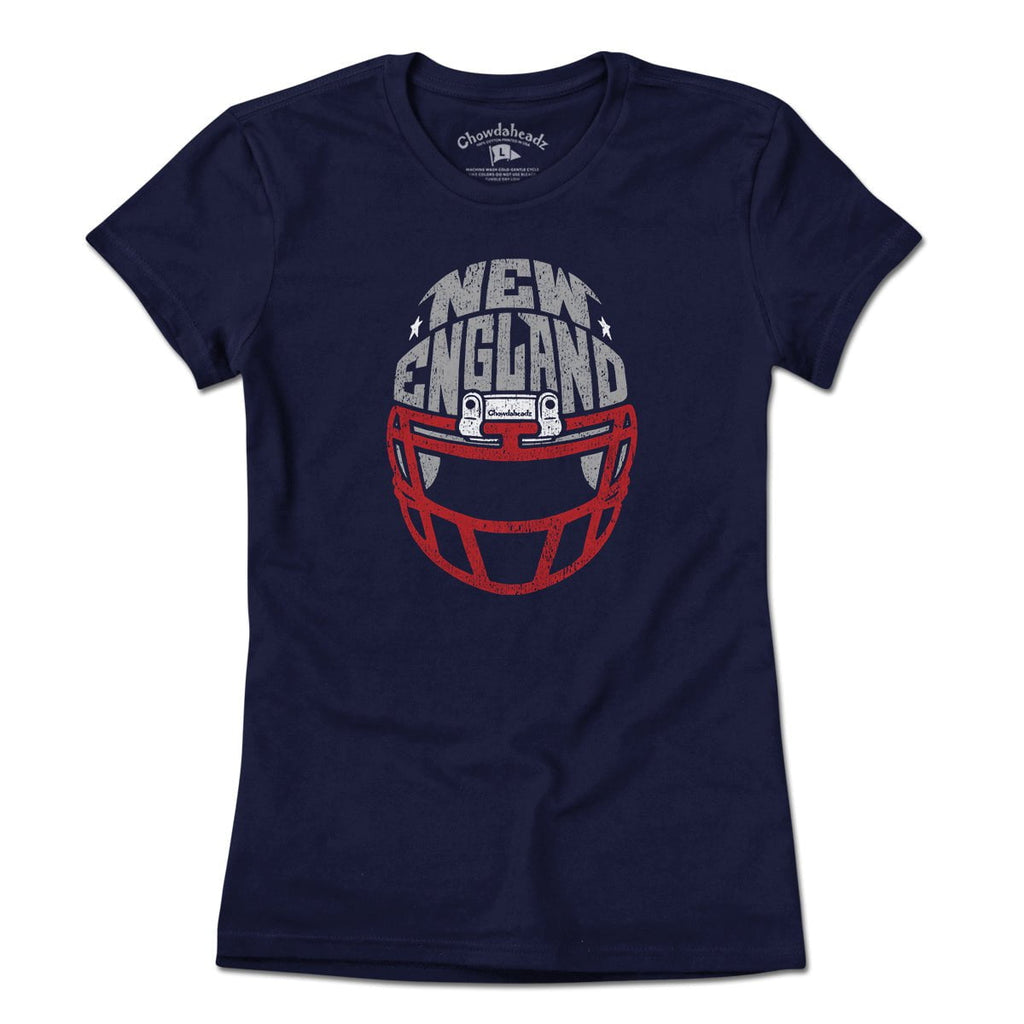 New England Football Helmet T-Shirt product image 4
