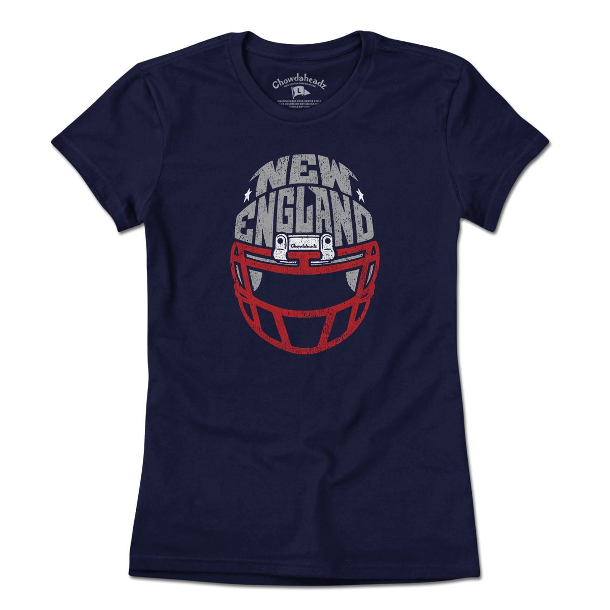 New England Football Helmet T-Shirt product image 4