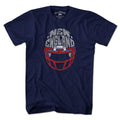 New England Football Helmet T-Shirt product image 1