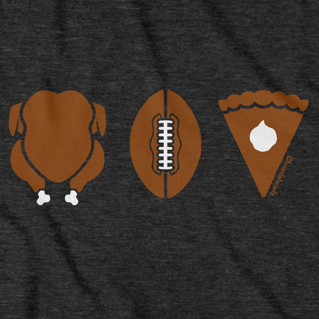 Turkey Football Pie Thanksgiving T-Shirt product image 6