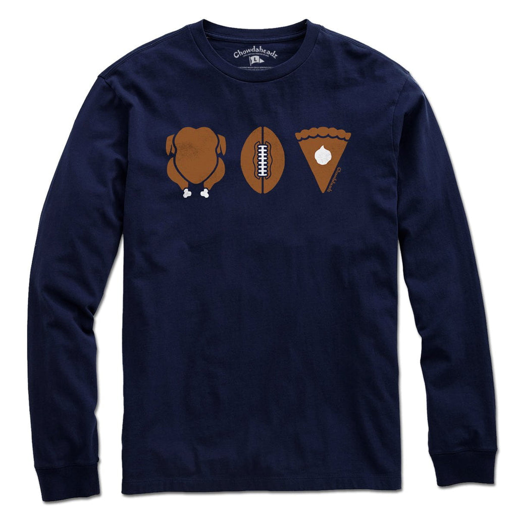 Turkey Football Pie Thanksgiving T-Shirt product image 3