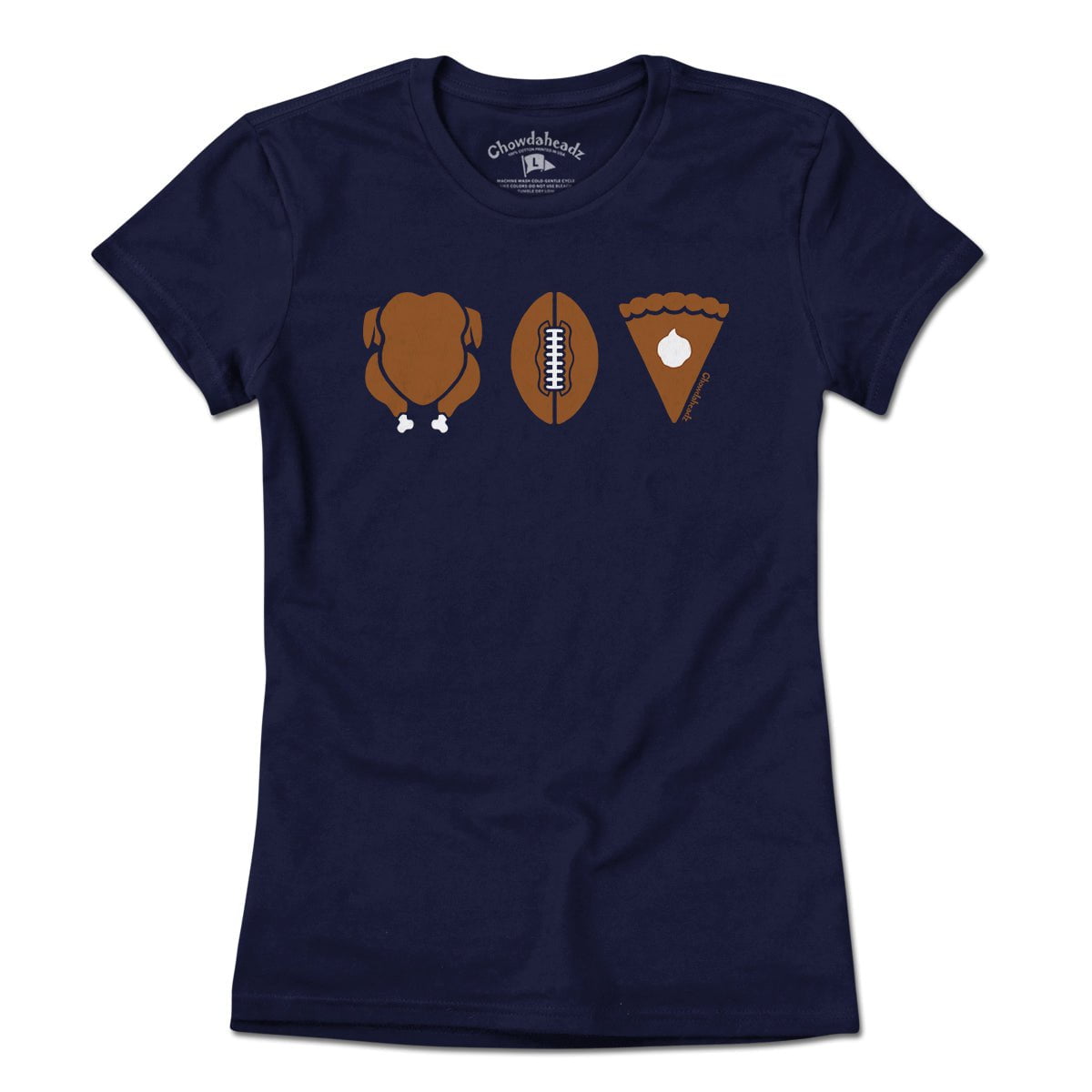 Turkey Football Pie Thanksgiving T-Shirt product image 4