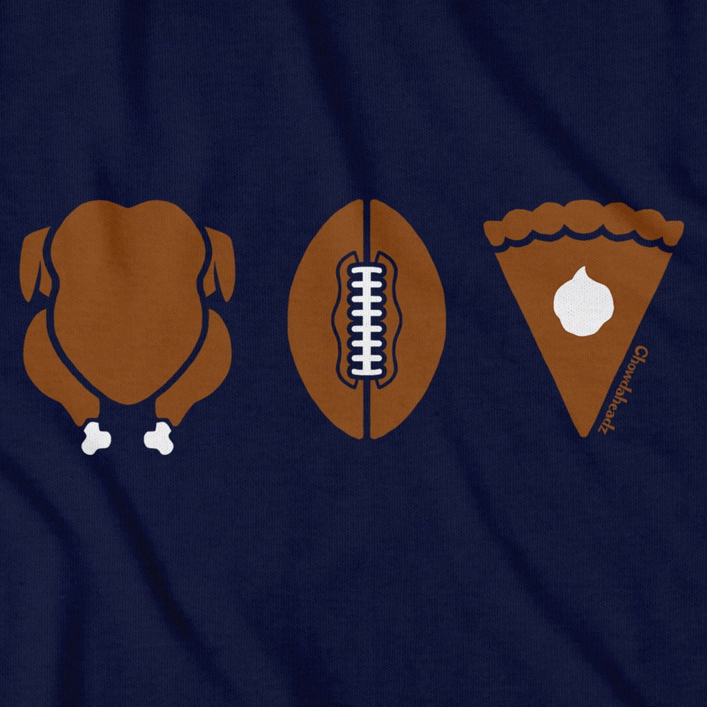 Turkey Football Pie Thanksgiving T-Shirt product image 2