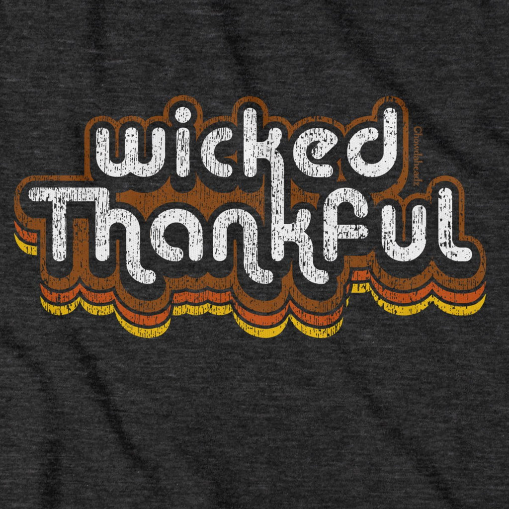 Wicked Thankful Retro Thanksgiving T-Shirt product image 2