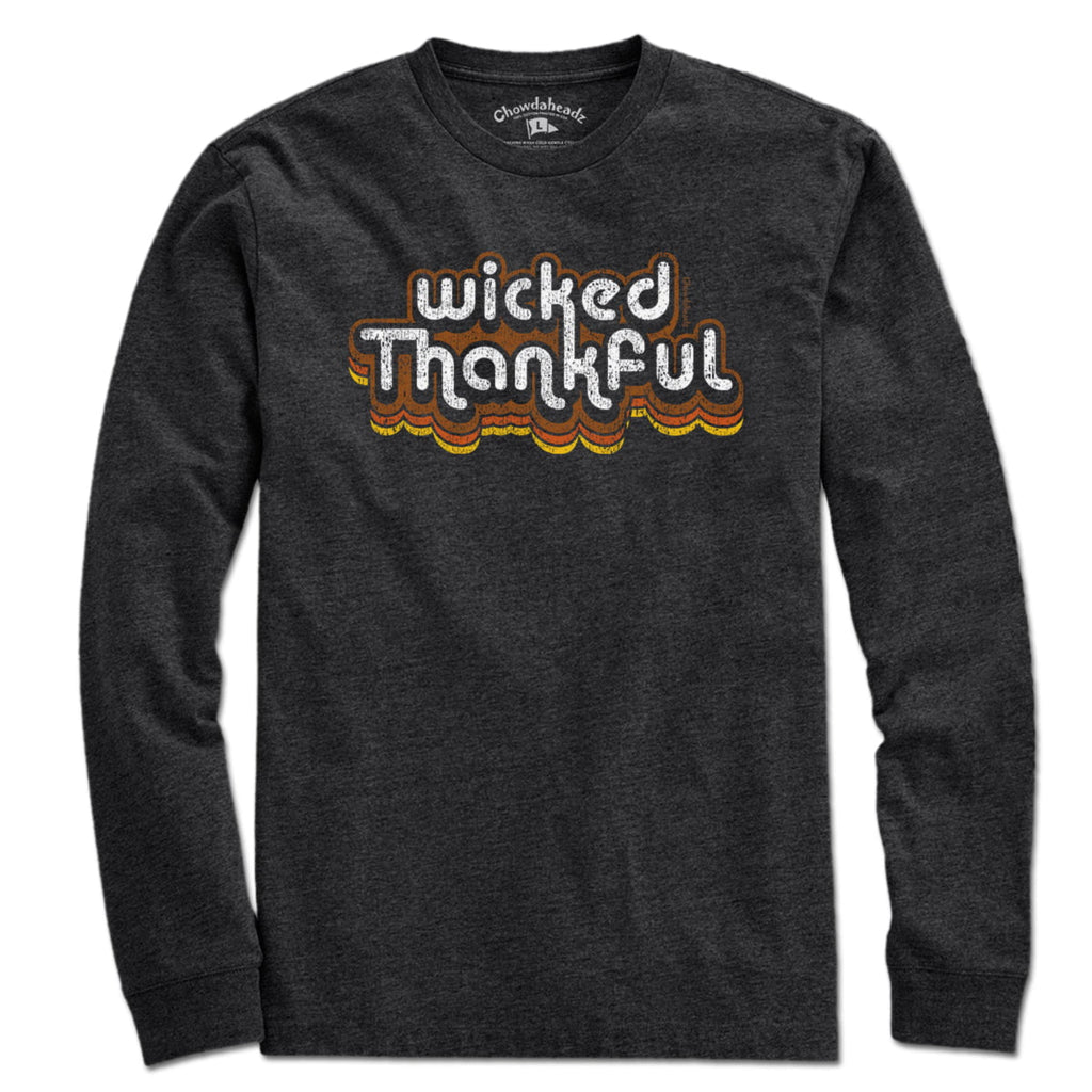 Wicked Thankful Retro Thanksgiving T-Shirt product image 3