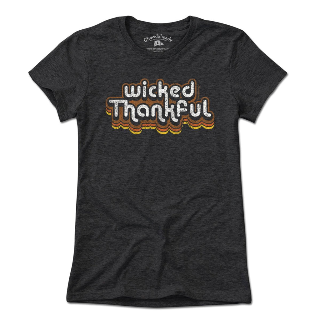 Wicked Thankful Retro Thanksgiving T-Shirt product image 4