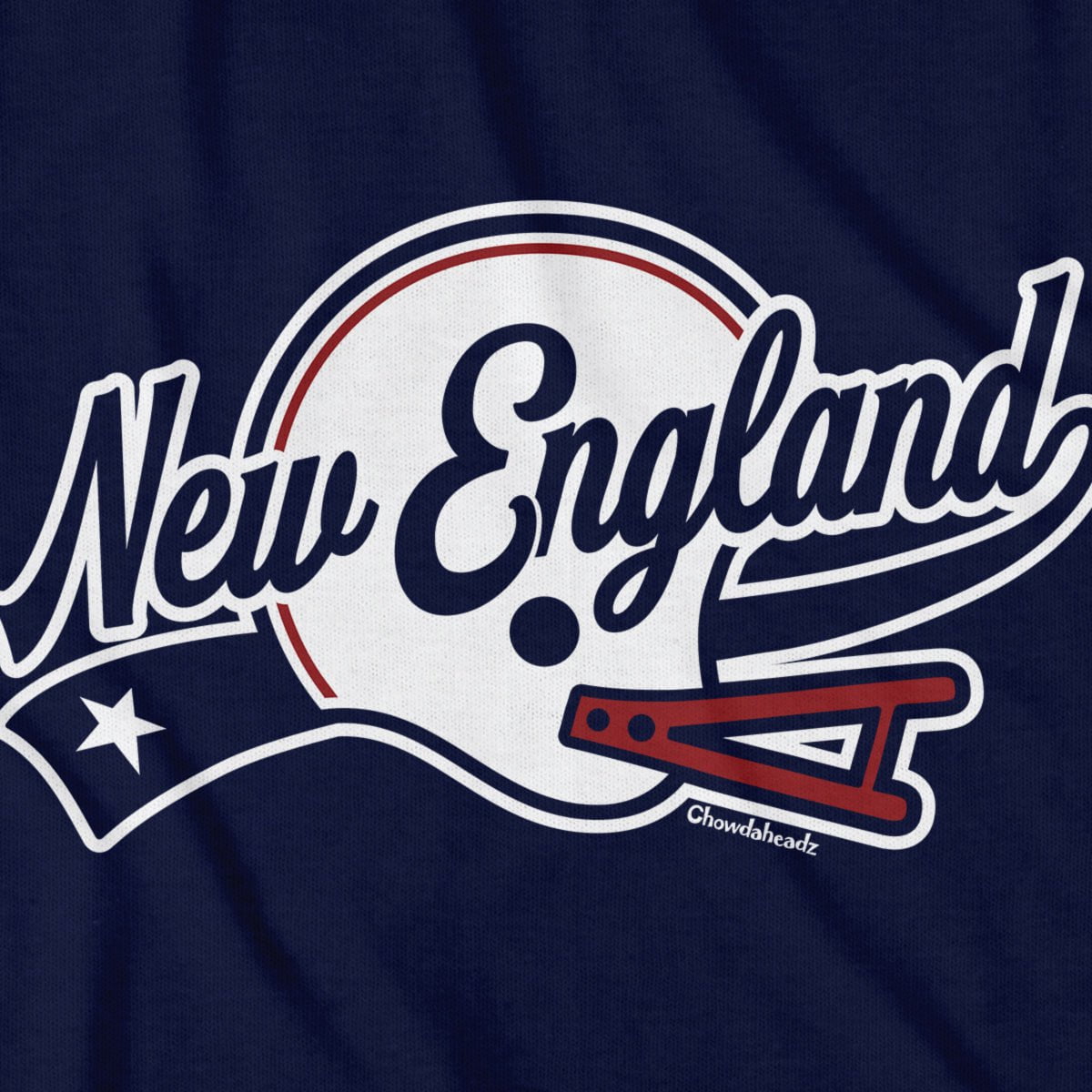 New England Helmet Script T-Shirt product image 4