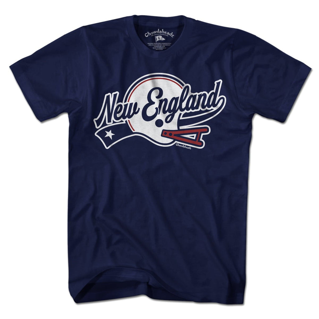 New England Helmet Script T-Shirt product image 3
