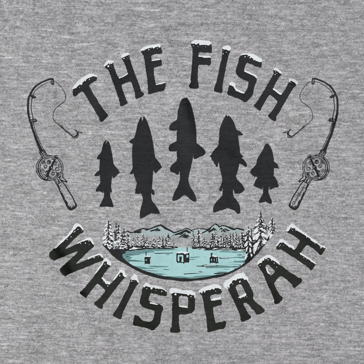 The Ice Fishing Whisperaah T-Shirt product image 2