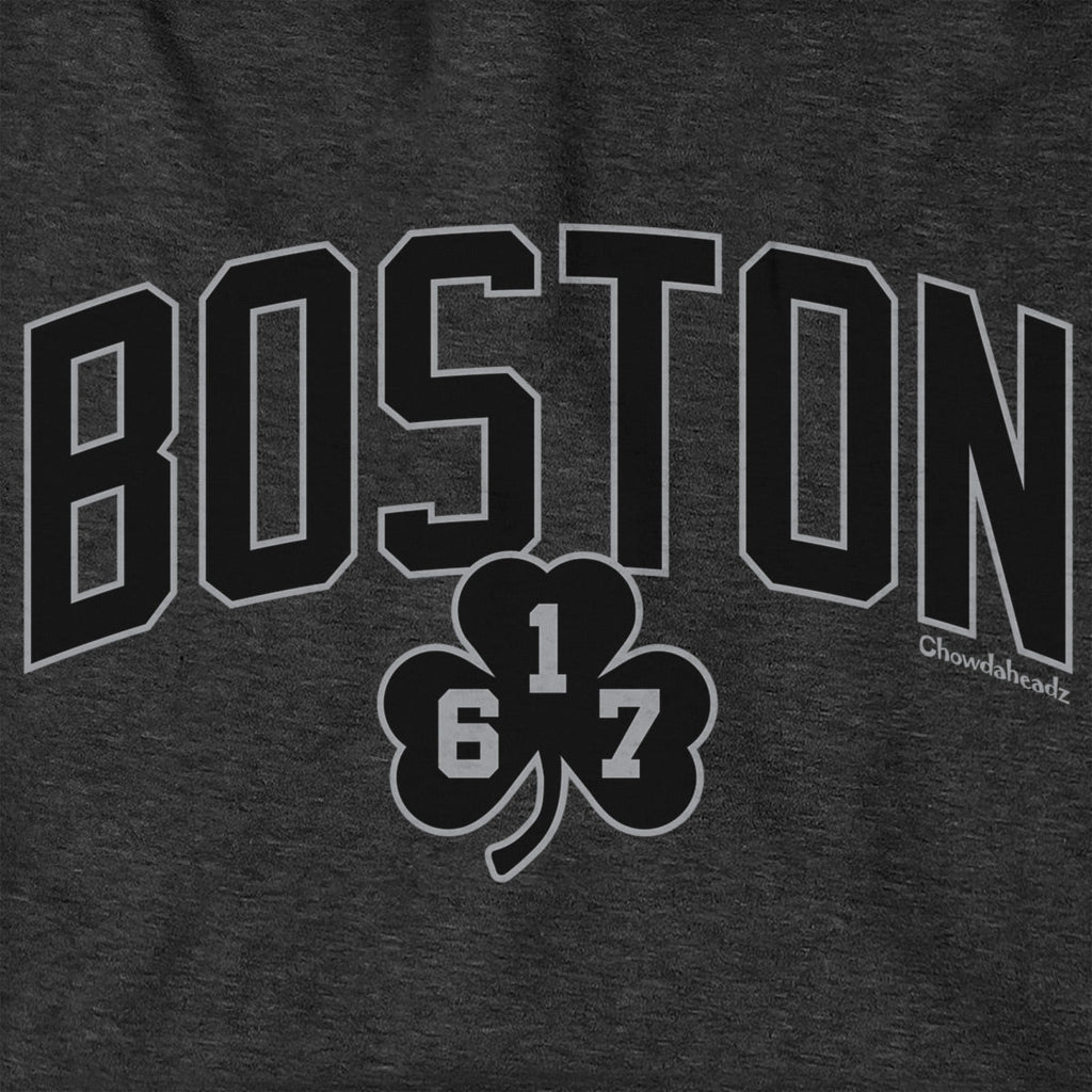 Boston Arch 617 Shamrock Blackout Hoodie product image 2
