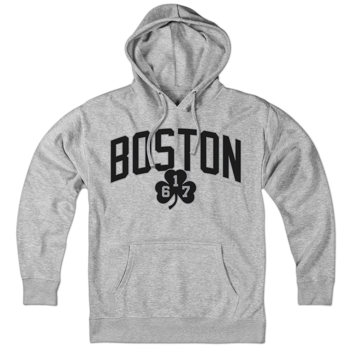Boston Arch 617 Shamrock Blackout Hoodie product image 3