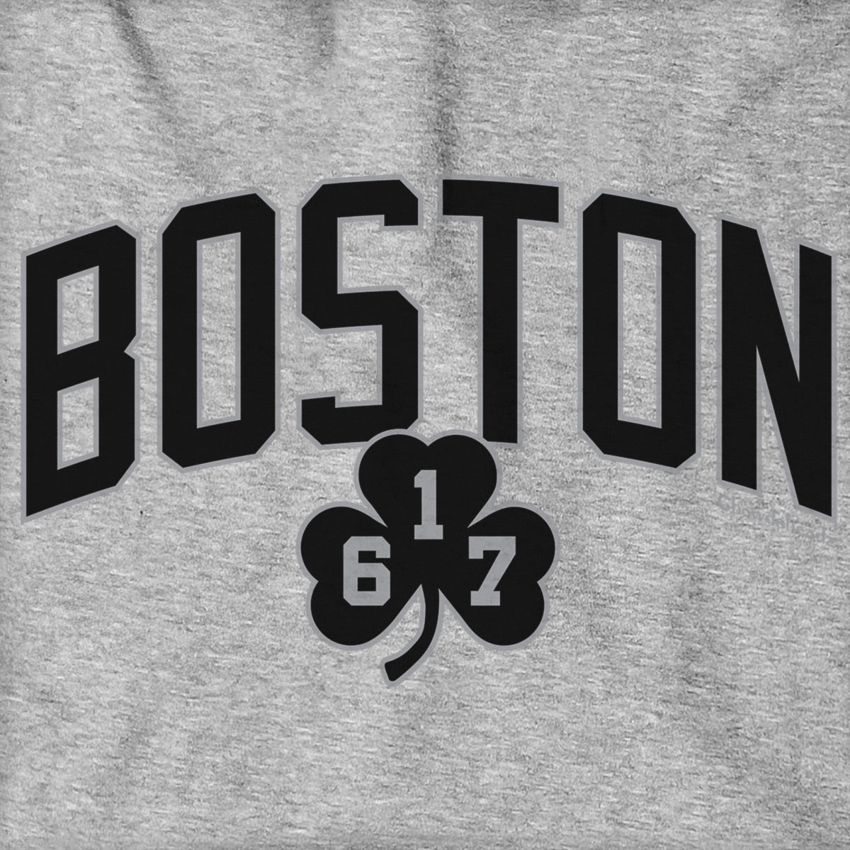 Boston Arch 617 Shamrock Blackout Hoodie product image 4