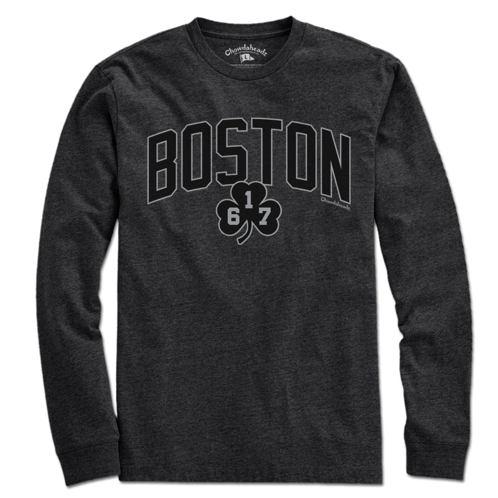 Boston Arch 617 Shamrock Blackout T-Shirt product image 4