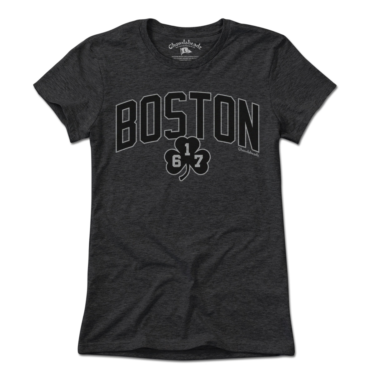Boston Arch 617 Shamrock Blackout T-Shirt product image 3