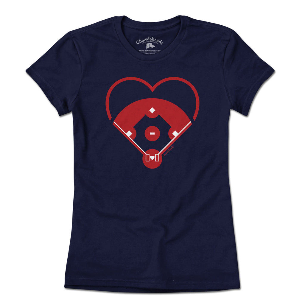 Baseball Diamond Heart T-Shirt product image 1