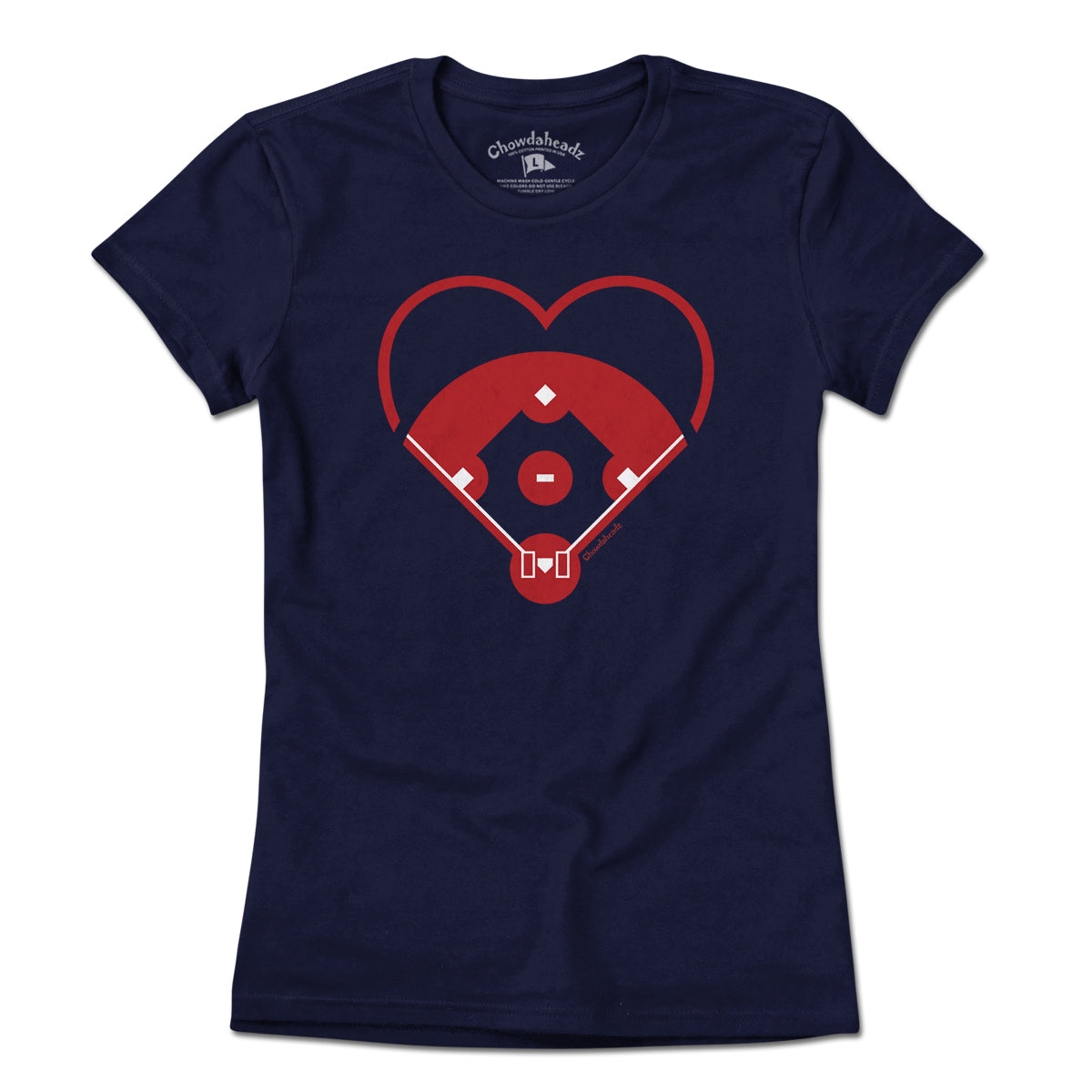 Baseball Diamond Heart T-Shirt product image 1