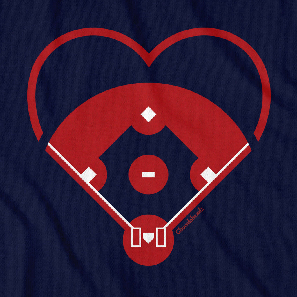 Baseball Diamond Heart T-Shirt product image 2