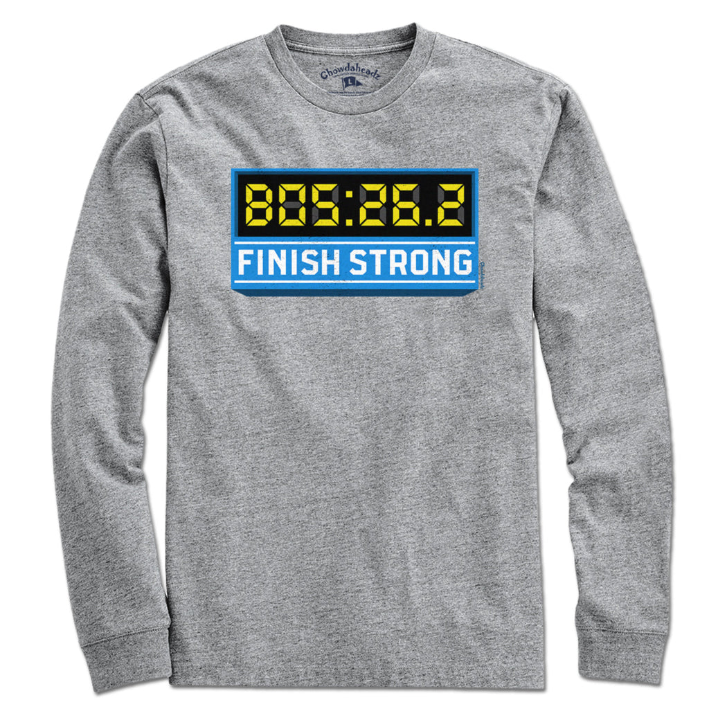 Finish Strong Marathon Time Clock T-Shirt product image 7
