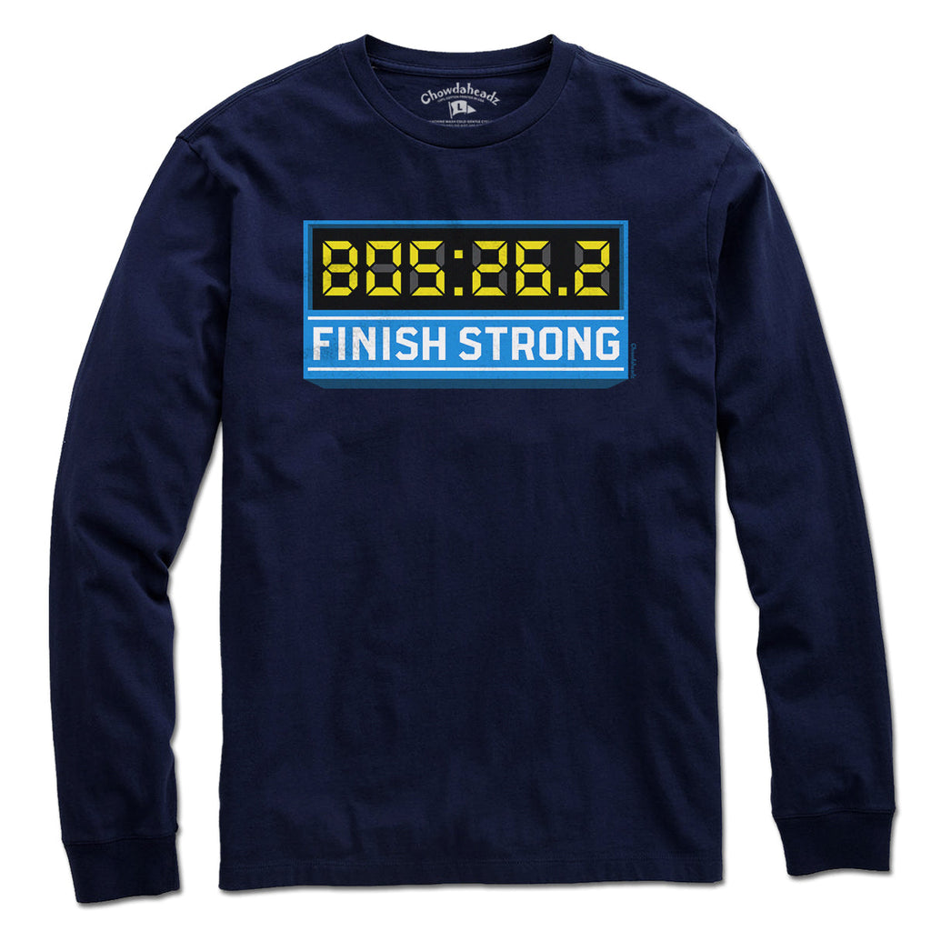 Finish Strong Marathon Time Clock T-Shirt product image 3