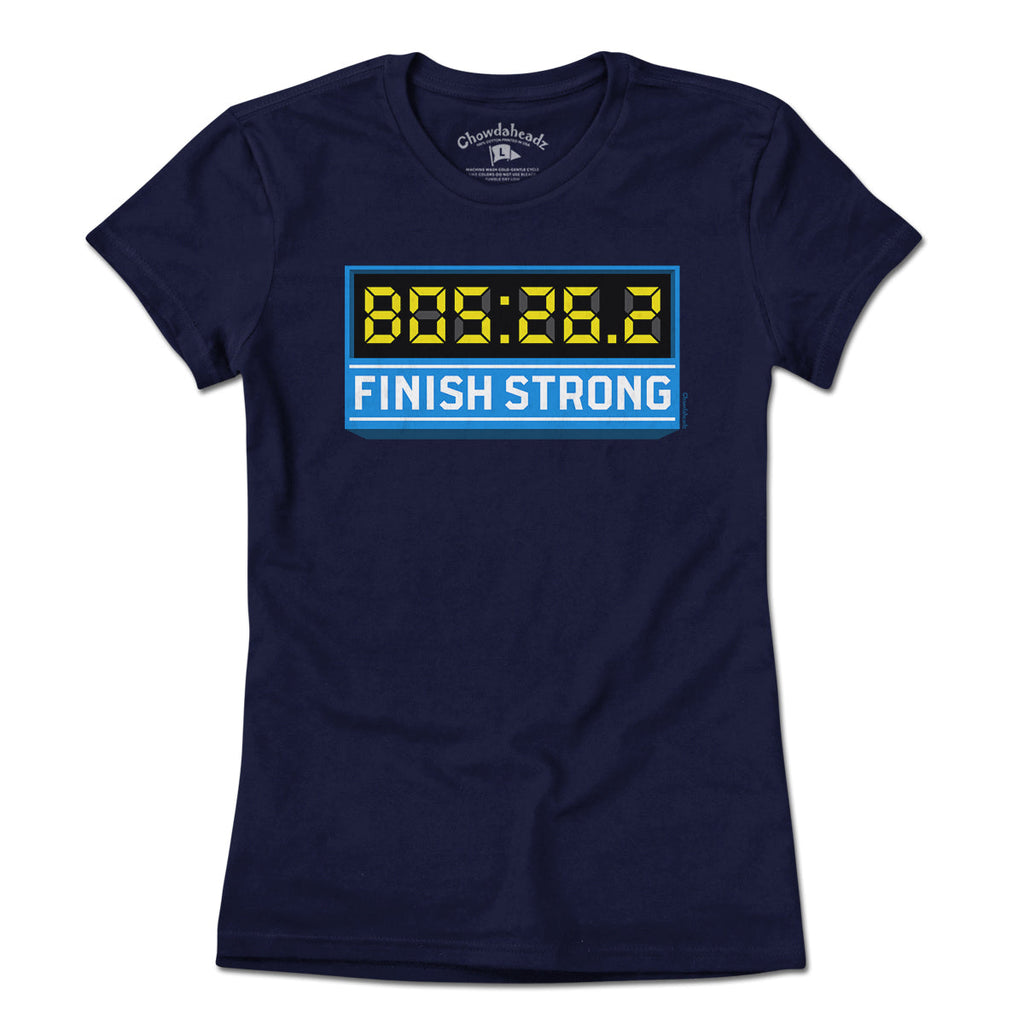 Finish Strong Marathon Time Clock T-Shirt product image 4