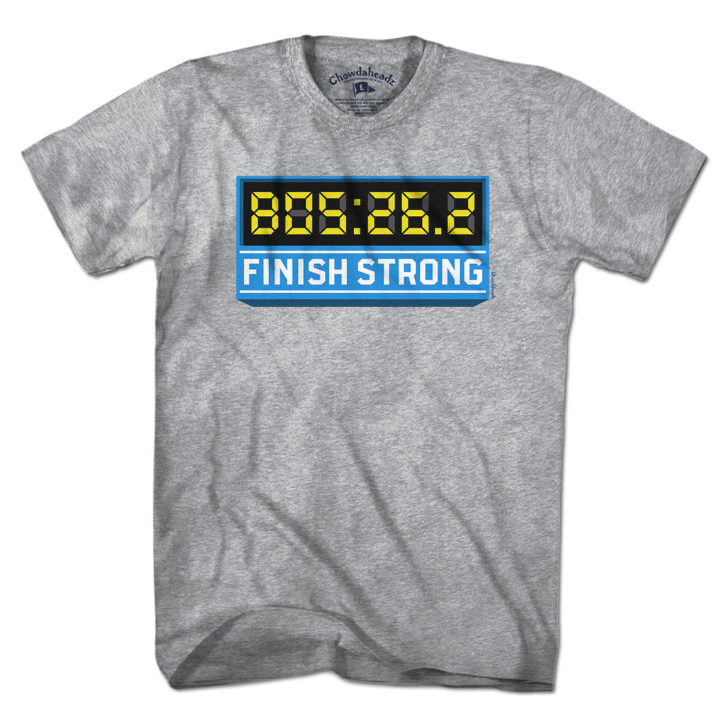 Finish Strong Marathon Time Clock T-Shirt product image 5