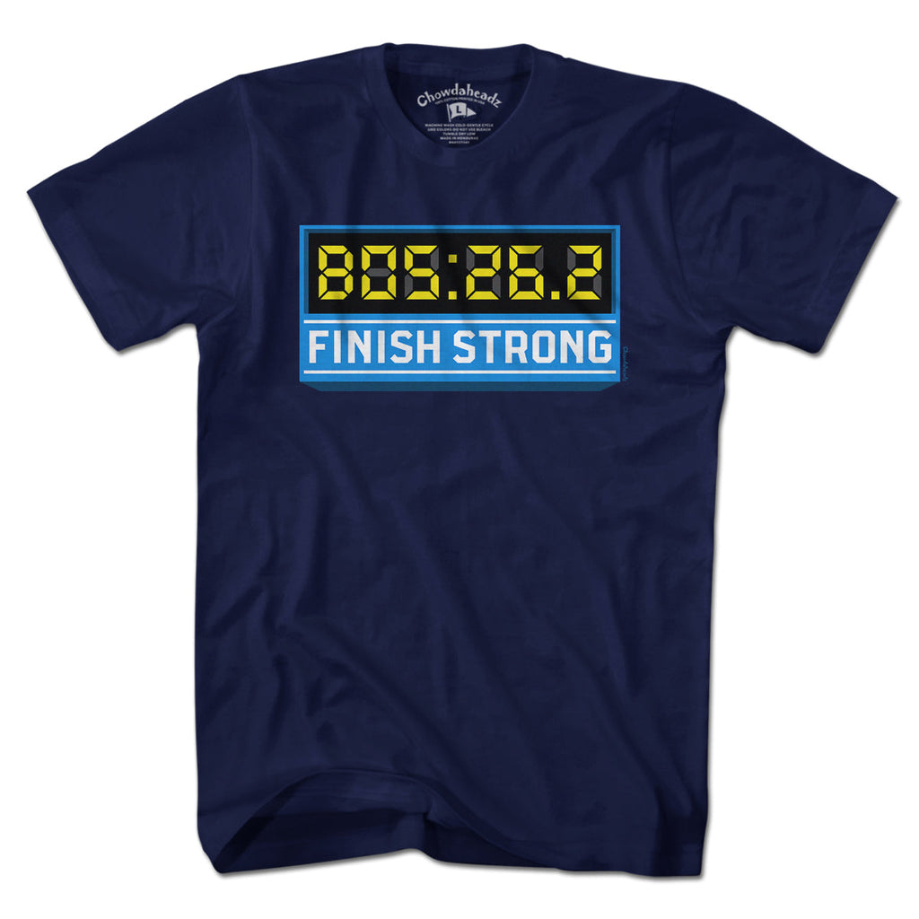 Finish Strong Marathon Time Clock T-Shirt product image 1