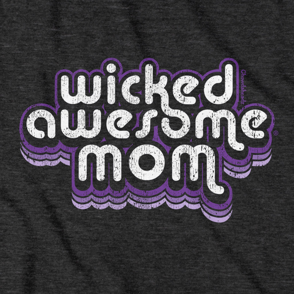 Wicked Awesome Mom Retro T-Shirt product image 6