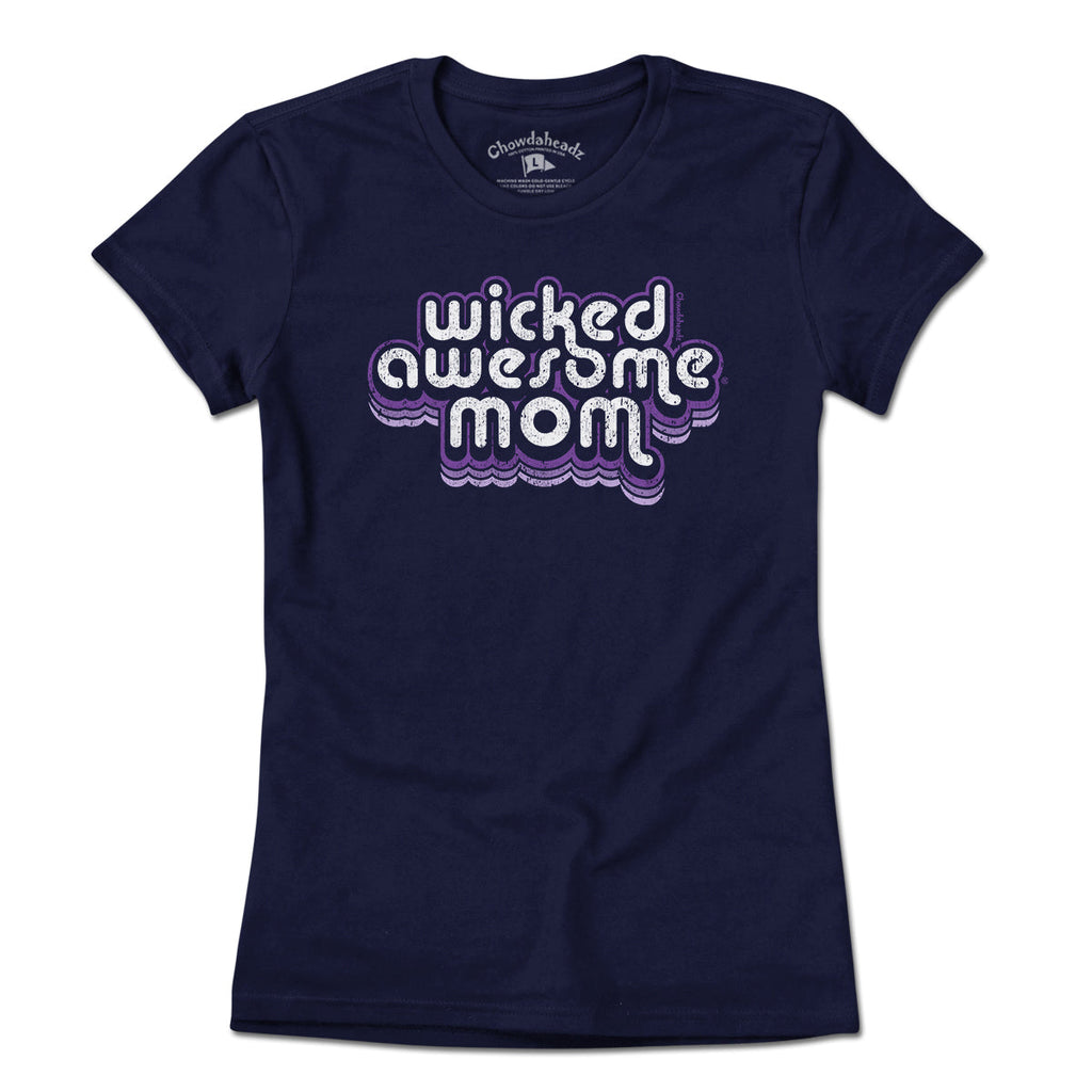 Wicked Awesome Mom Retro T-Shirt product image 1